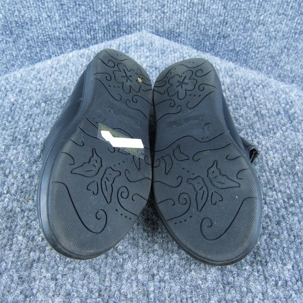 Dream Pairs Girls Mary‎ Jane Shoes Black Synthetic Hook & Loop Size T 7 Medium